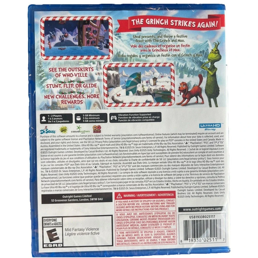 The Grinch Christmas Adventure: Merry & Mischievous Edition for‎ PlayStation 5